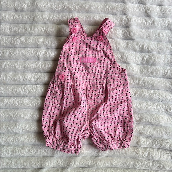 Like New NB-Carter's Pink/Blue & a Pink Beetle Outfit & a NB Little Me 2 pc. Set - Picture 4 of 9